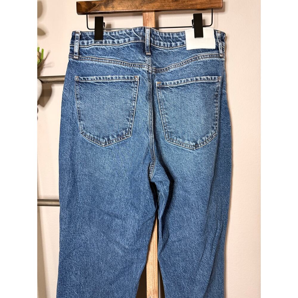 Express Relaxed Straight Ankle High Rise Womens Jeans Size 12 Regular - Picture 5 of 9